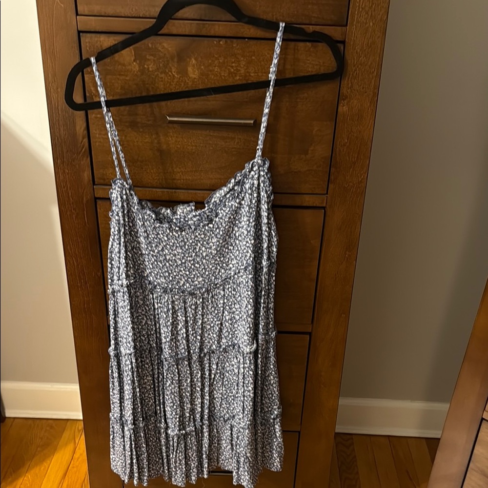 Lulu's Blue Floral Dress